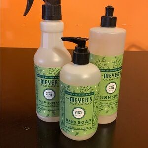 Mrs. Meyers Hand Soap, Multi Surface Cleaner and Dish Soap